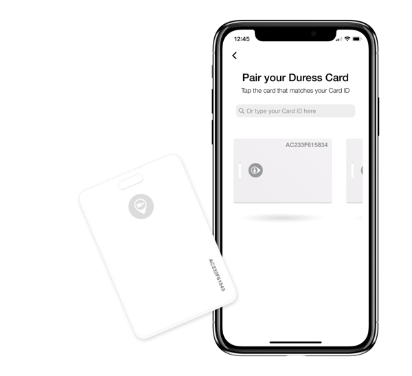 4 - Tap your Duress Card